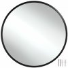 tectake 405985 okrúhle nástenné zrkadlo fiona s hliníkovým rámom - 70 cm