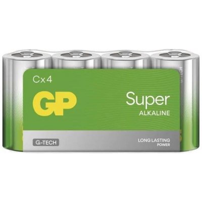 Batéria C (R14) alkalická GP Super 4ks