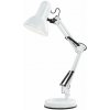 Globo 24881 stolná lampa Famous 1x40W | E27 - vypínač na tele, nastaviteľné, biela