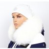 Sikora Kožušinový lem na kapucňu - golier medvedíkovec snehobiely M 142/13 (61 cm)