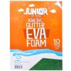 Dekoračná pena A4 EVA Glitter zelená samolepiaca 2,0 mm, sada 10 ks