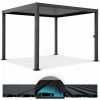 Záhradná pergola HardMaister kovová čierna 300 x 400 x 250 cm