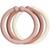 Bibs Loops Kroužky 12 ks Blush woodchuck ivory