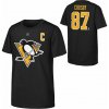 Outerstuff Dětské tričko Sidney Crosby Pittsburgh Penguins NHL Flat Captains N&N Ctn Tee Veľkosť: Detské S (6 - 8 rokov)