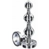 ToyJoy Anal Play Diamond Star Beads Medium, kovový análny kolík 11,1 x 2–2,5 cm