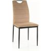 Signal RIP VELVET jedálenská stolička, ČIERNY RÁM/BLUVEL BÉŽOVÁ 28