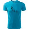 EKG bouldering - Pánske tričko Fantasy športové - 2XL ( Svetlý tyrkys )