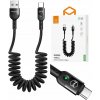 Mcdodo Omega CA-6420 USB na USB-C pružinový, 1,8m, černý