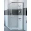 Hüppe Classics 2 EasyEntry - Posuvné dvere rohový vstup 2-dielny (1/2) 1000x2000 mm, upevnenie vpravo, strieborná pololesklá, číre sklo s Anti-Plaque C25203.069.322
