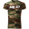 DRAGOWA krátke tričko AK-47, maskáčová 160g/m2 - XXL