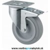Nábytkové koliesko otočné 3477 fi.100 mm (koliesko s mäkčeným behúňom)