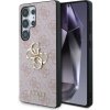 Zadný kryt Guess PU 4G Metal Logo pre Samsung Galaxy S25 Ultra Pink