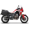 Kompletná sada bočných čiernych hliníkových kufrov SHAD TERRA BLACK 36L/47L, vrátane montážnej sady SHAD HONDA CRF 1100 Africa Twin