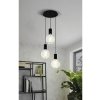 Luster Eglo Pozueta 98663 3 x E27 40 W čierny