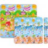 Rolovateľná detská podložka inSPORTline Lhotino 200x180x1,5 cm Pláž/Farma