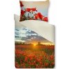 Gipetex Natural Dream 3D talianské obliečky 100% bavlna Papaveri - 140x220 / 70x90 cm