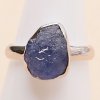 Nefertitis Tanzanit surový prsteň striebro Ag 925 LOT404 - 59 mm (US 9), 3,6 g