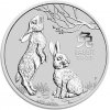 Strieborná minca Year of the Rabbit / Rok králika 1oz 2023 Lunárna séria III
