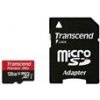 Transcend Premium - Pamě?ová karta flash (adaptér microSDXC na SD zahrnuto) - 128 GB - UHS Class 1 TS128GUSDU1