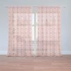 Sablio Záclony Srdiečka na ružovej: 2ks 150x250cm