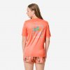 Decathlon detské tričko na surf s UV ochranou 100 Palms koralové