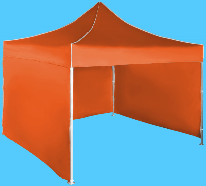 Expodom Párty stan 3x3m hliníkový, 3 bočné plachty, Oranžová