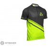 CTM SNUG LINE dres, tmavosivá/limetková S