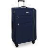 AVANCEA Textilný cestovný kufor GP4555 4W modrý L 80x49x31 cm