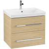 VILLEROY & BOCH Avento závesná skrinka pod umývadlo, 2 zásuvky, 630 x 452 x 514 mm, Nordic Oak, A89000VJ