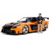 Autíčko Mazda RX-7 1995 Fast & Furious Jada kovové s otvárateľnými časťami a figúrkou Hana dĺžka 19 cm 1:24
