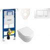 Cenovo zvýhodnený závesný WC set Geberit do ľahkých stien / predstenová montáž + WC Villeroy & Boch Omnia Architectura 111.355.00.5NB5