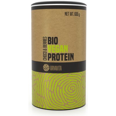 BIO Vegan Proteín - VanaVita, príchuť čokoláda a bobule, 600g