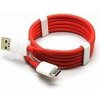 One Plus 3 3T Original Type C Dátový kábel White / Red (Bulk)
