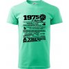 1975 v kocke - Klasické pánske tričko vyššej gramáže - S ( Mätová )