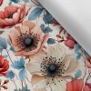 Takoy Látka s potlačou nepremokavý polyester TD / NS kvety s modrými listami-NS-14718