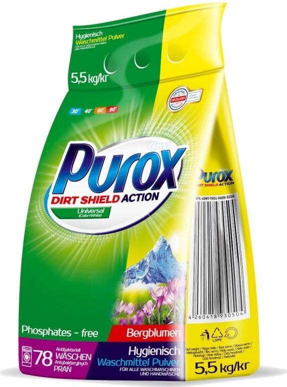 Purox Prací prášok Universal 5,5 kg 78 PD