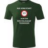 Fľašovo zelené tričko som recyklovaný teenager 77 - darček k 77 pre mužov XL