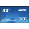 Iiyama PROLITE LH4360UHS-B1AG Digital Signage Display En.trieda 2021: G (A - G) 108 cm 42.5 palca 3840 x 2160 Pixel 24/7; LH4360UHS-B1AG