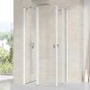 RAVAK CHROME CRV2 80cm dvere do kombinácie / sprchový kút rohový, sklo číre - satin