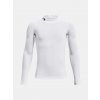 Chlapčenské tričko Under Armour UA HG Armour Mock LS Biela YLG