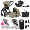 PETITEMARS PETITE&MARS SET Kočík 4v1 ICON Mossy Green XXL RWS + CYBEX Aton B2 i-Size