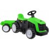 Joko elektrický traktor s vlečkou zelená