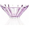 Aurum Crystal Krištálová miska Bohemia Plantica amethyst fialová 220 mm