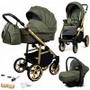 Detský kočík 3v1 BabyLux Colorlux – športový kočík, vanička, autosedačka, khaki