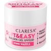 Claresa Soft&Easy Pink Waffle 12 g – stavebný gél na nechty ružový, samonivelačný