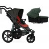 TFK ProA 2v1 Anthracite with Red Higlights Combi carrycot + Seat unit Hlboká vanička Olive