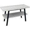 Sapho TWIGA umývadlový stolík 120x72x50 cm, čierna matná/dub starobiely VC453-120-5
