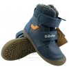 Detské zimné barefoot topánky D.D.Step W063-52804A Royal blue - veľ. 35