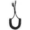 Baseus CALSR-01 Fish Eye Spring dátový USB / Lightning, 2A, 1m, černý