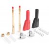 Kavan G4/4mm GOLD banánik s ochranným krytom červený/čierny 1 pár